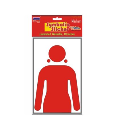 Ladies Half Medium Symbolic Sticker