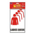 Ladies Queue Medium Symbolic Sticker