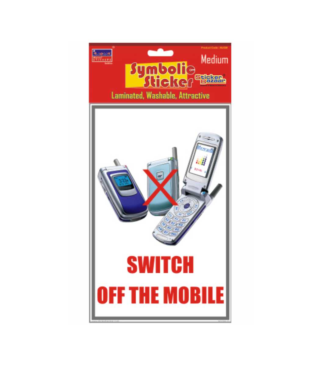Switch Off The Mobile Medium Symbolic Sticker