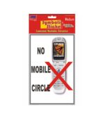 No Moblie Circle 2 Medium Symbolic Sticker