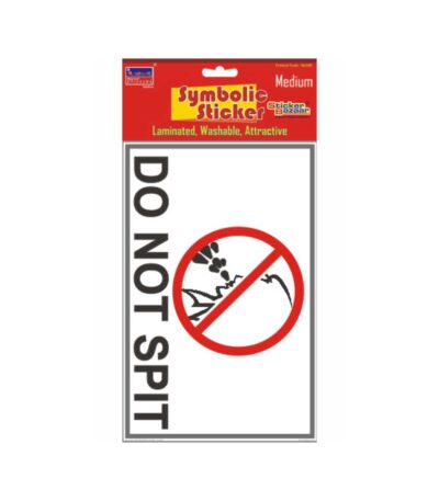 Do Not Spit 1 Medium Symbolic Sticker