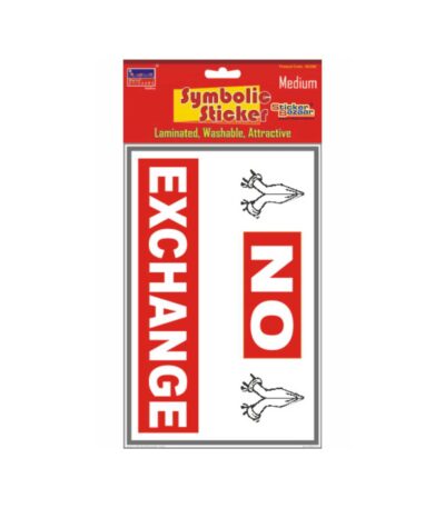 No Exchange Medium Symbolic Sticker