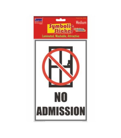 No Admission Medium Symbolic Sticker
