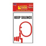 Keep Silence Medium Symbolic Sticker