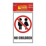 No Children Medium Symbolic Sticker