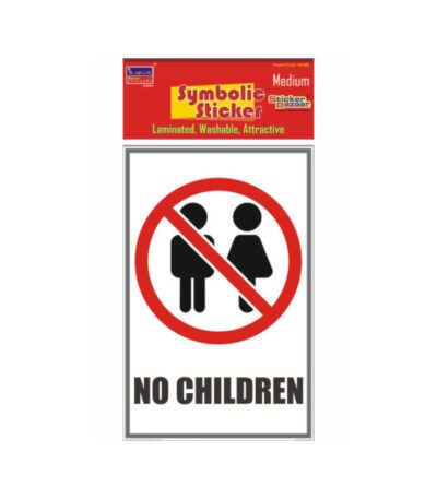 No Children Medium Symbolic Sticker