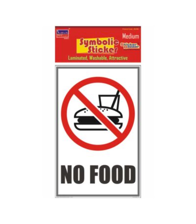 No Food Medium Symbolic Sticker