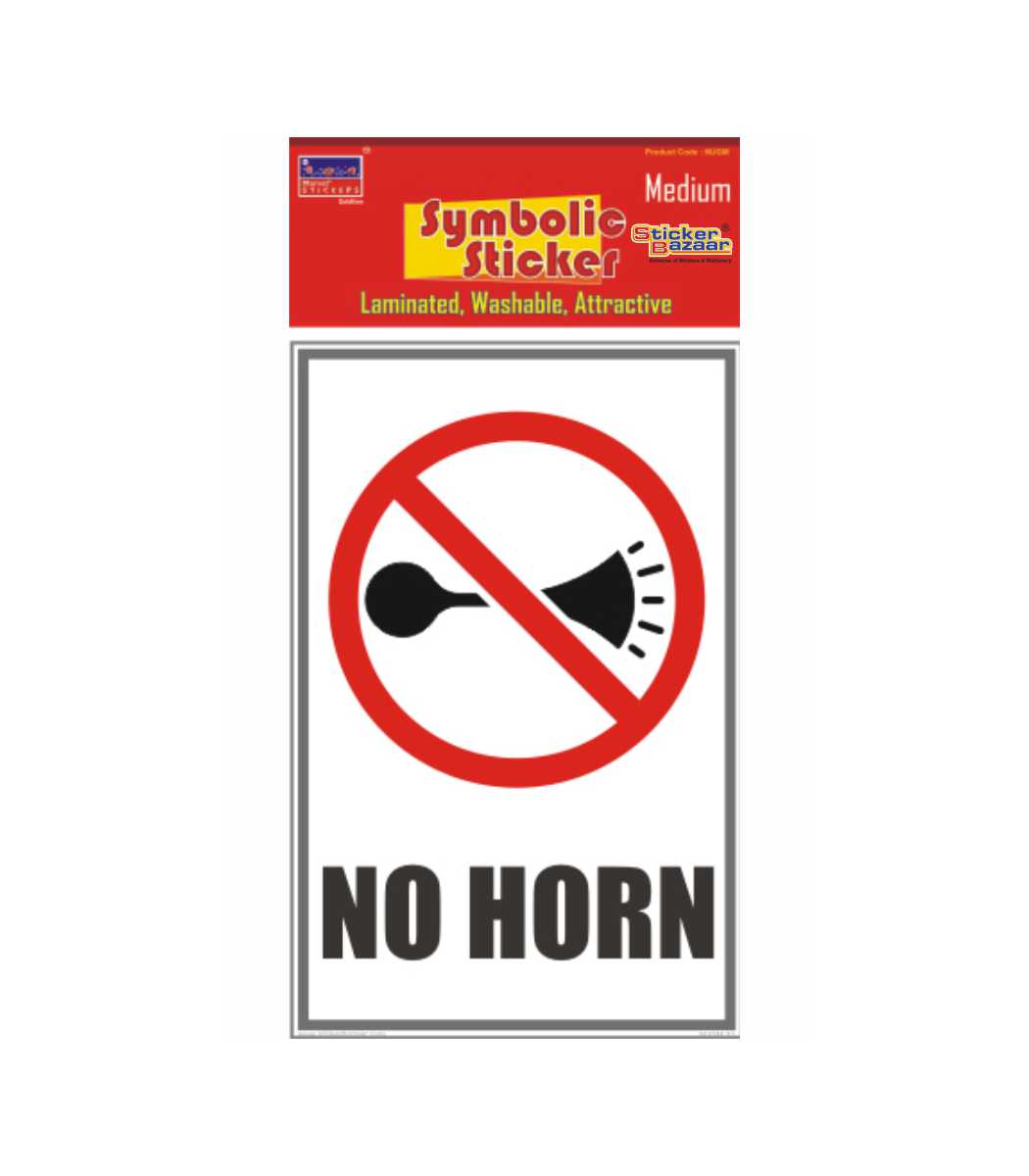 No Horn Medium Symbolic Sticker
