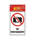 No Photography Medium Symbolic Sticker