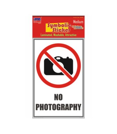 No Photography Medium Symbolic Sticker
