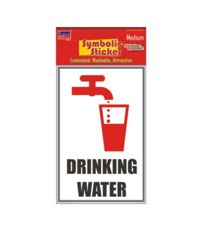 Drinking Water Medium Symbolic Sticker