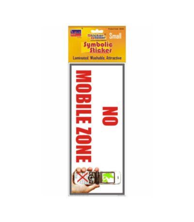 No Moblie Zone 1 Small Symbolic Sticker