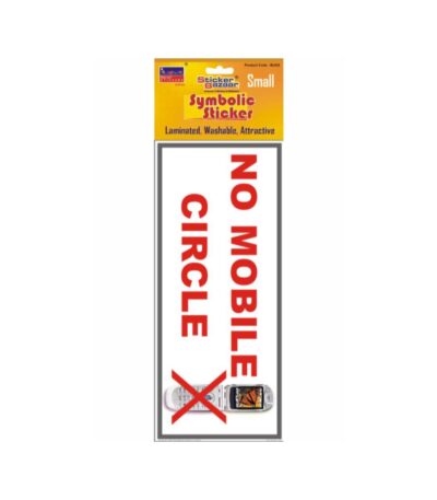 No Moblie Circle 2 Small Symbolic Sticker