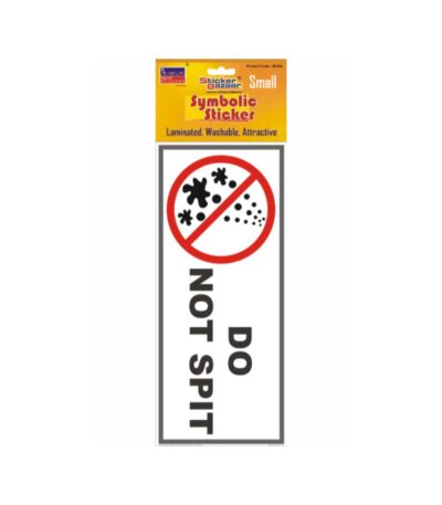 Do Not Spit 2 Small Symbolic Sticker