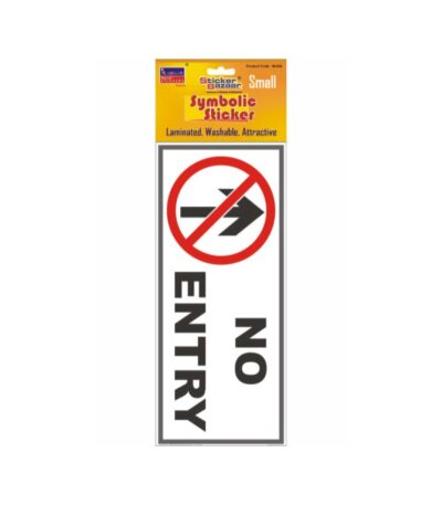 No Entry Small Symbolic Sticker