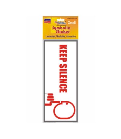 Keep Silence Small Symbolic Sticker