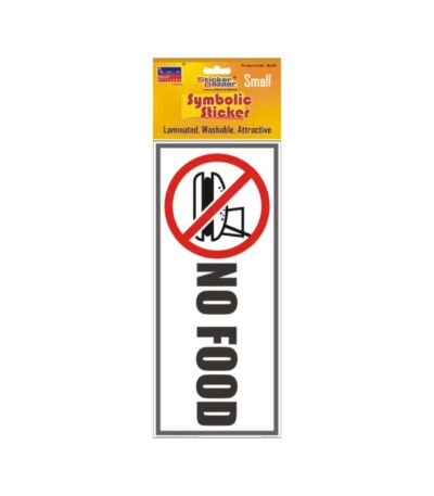 No Food Small Symbolic Sticker
