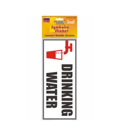 Drinking Water Small Symbolic Sticker