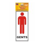 Gents With Name Small Symbolic Sticker