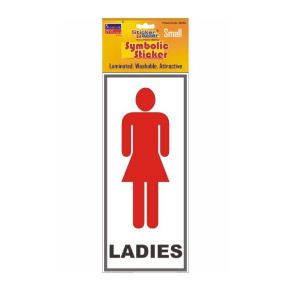 Ladies With Name Small Symbolic Sticker