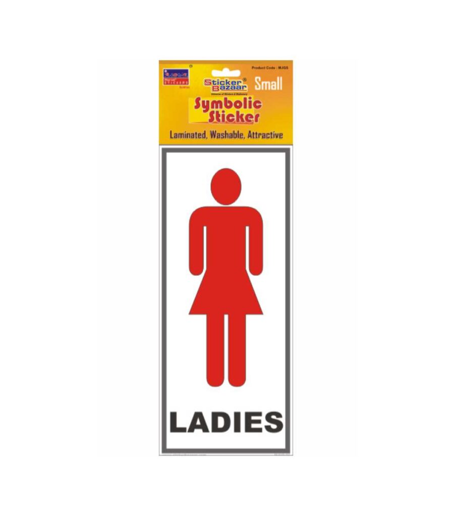 Ladies With Name Small Symbolic Sticker