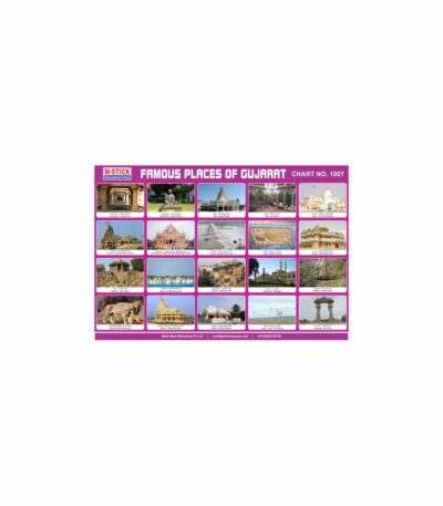 M-Stick Educational Chart 1007 Famous Places of Gujarat