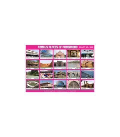M-Stick Educational Chart 1008 Famous Places of Ahmedabad