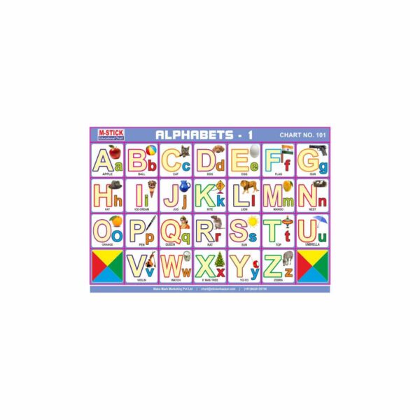 M-Stick Educational Chart 101 Alphabets-1