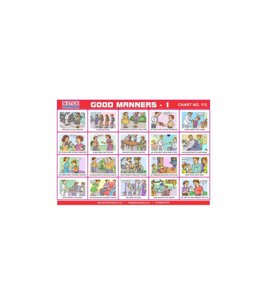 M-Stick Educational Chart 112 Good Manners-1