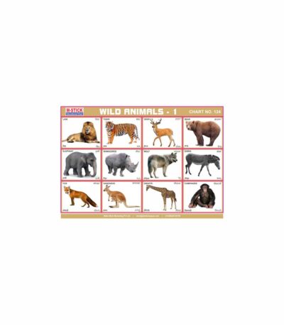 M-Stick Educational Chart 124 Wild Animals-1
