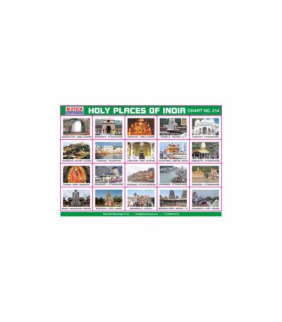 M-Stick Educational Chart 214 Holy Places of India