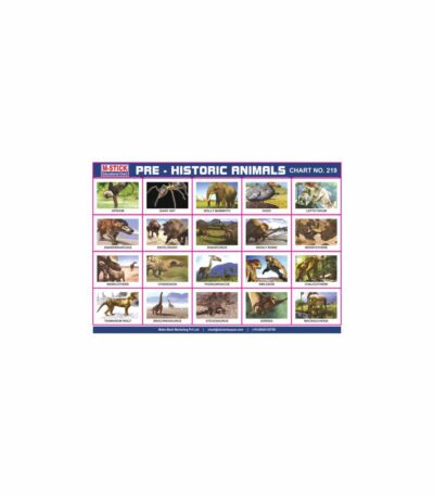 M-Stick Educational Chart 219 Pre-Historic Animals