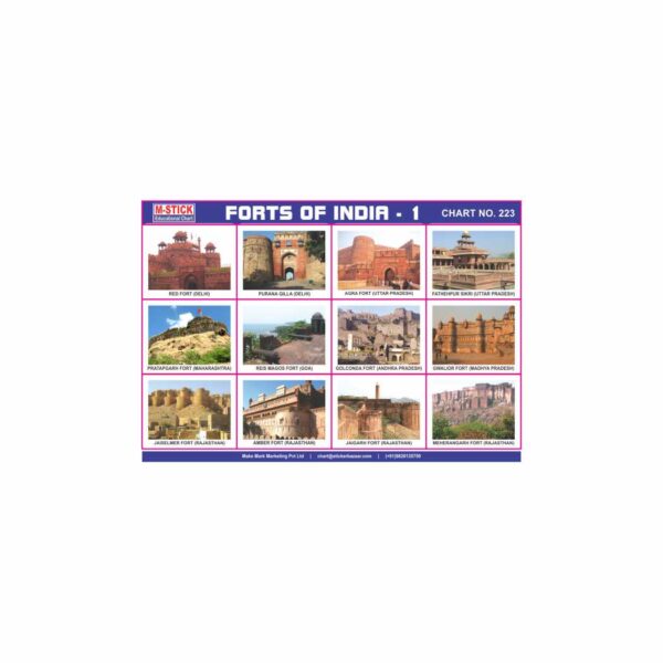 M-Stick Educational Chart 223 Forts of India-1