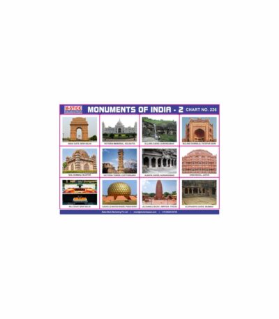 M-Stick Educational Chart 226 Monuments Of India-2