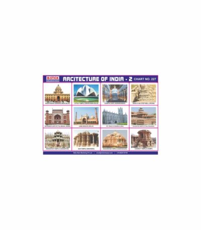 M-Stick Educational Chart 227 Arcitecture of India-2
