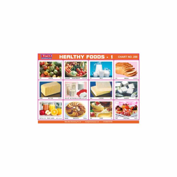 M-Stick Educational Chart 288 Healthy Foods-1