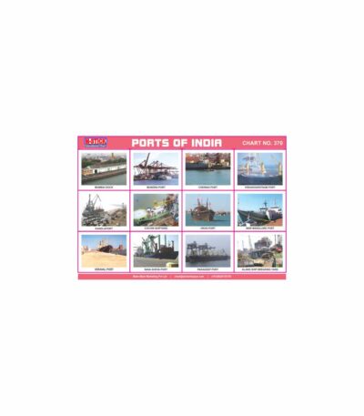 M-Stick Educational Chart 370 Ports Of India