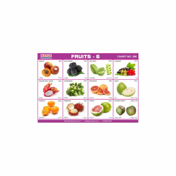 M-Stick Educational Chart 396 Fruits-6