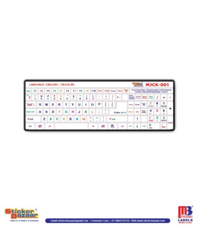 Sticker Bazaar English Keyboard Sticker