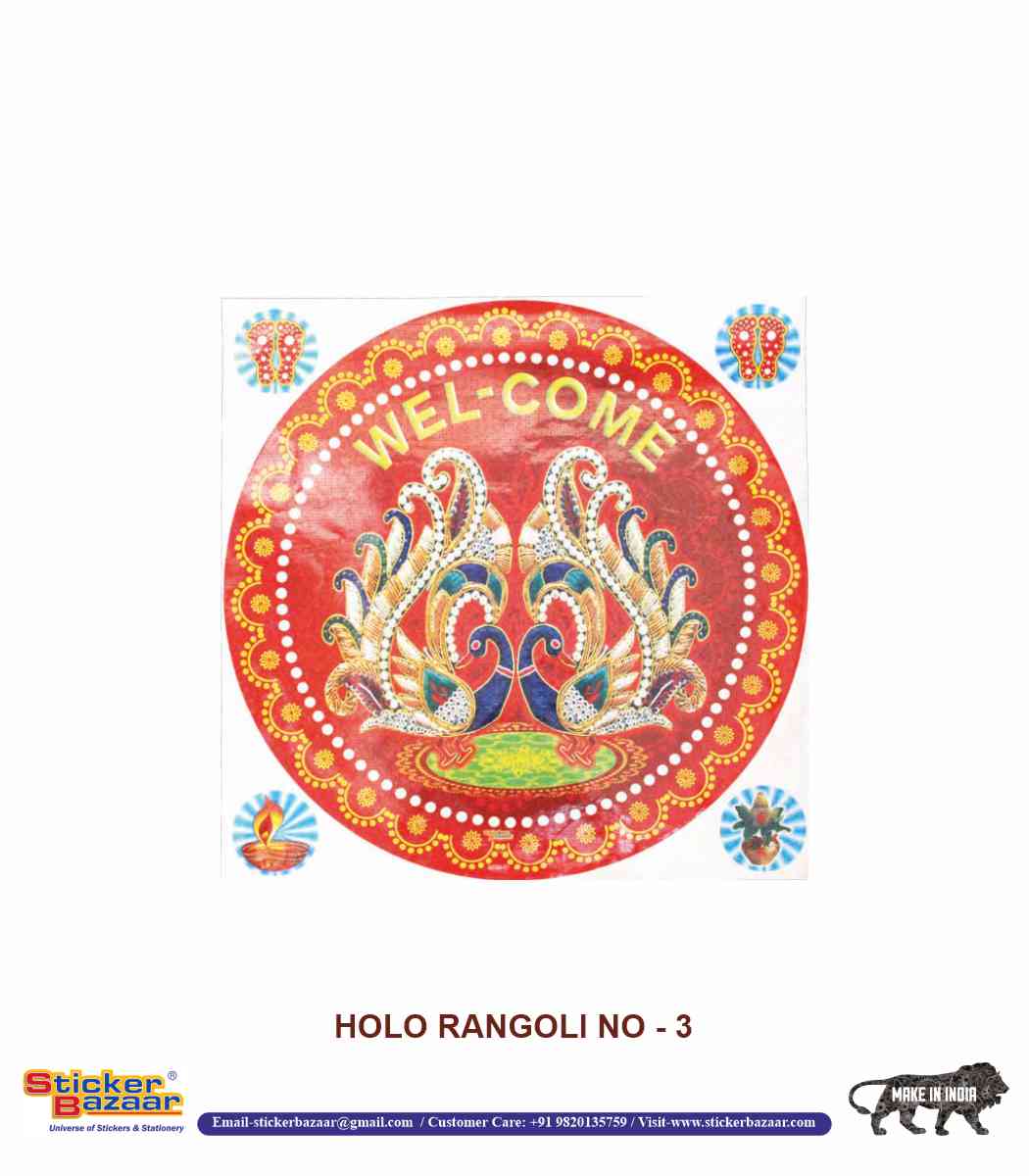 Sticker Bazaar Holo Rangoli HR3
