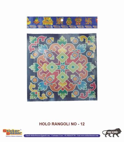 Sticker Bazaar Holo Rangoli HR12 with Header