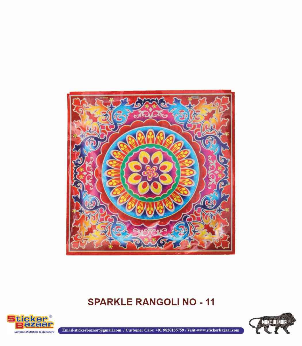 Sticker Bazaar Holo Rangoli SR11
