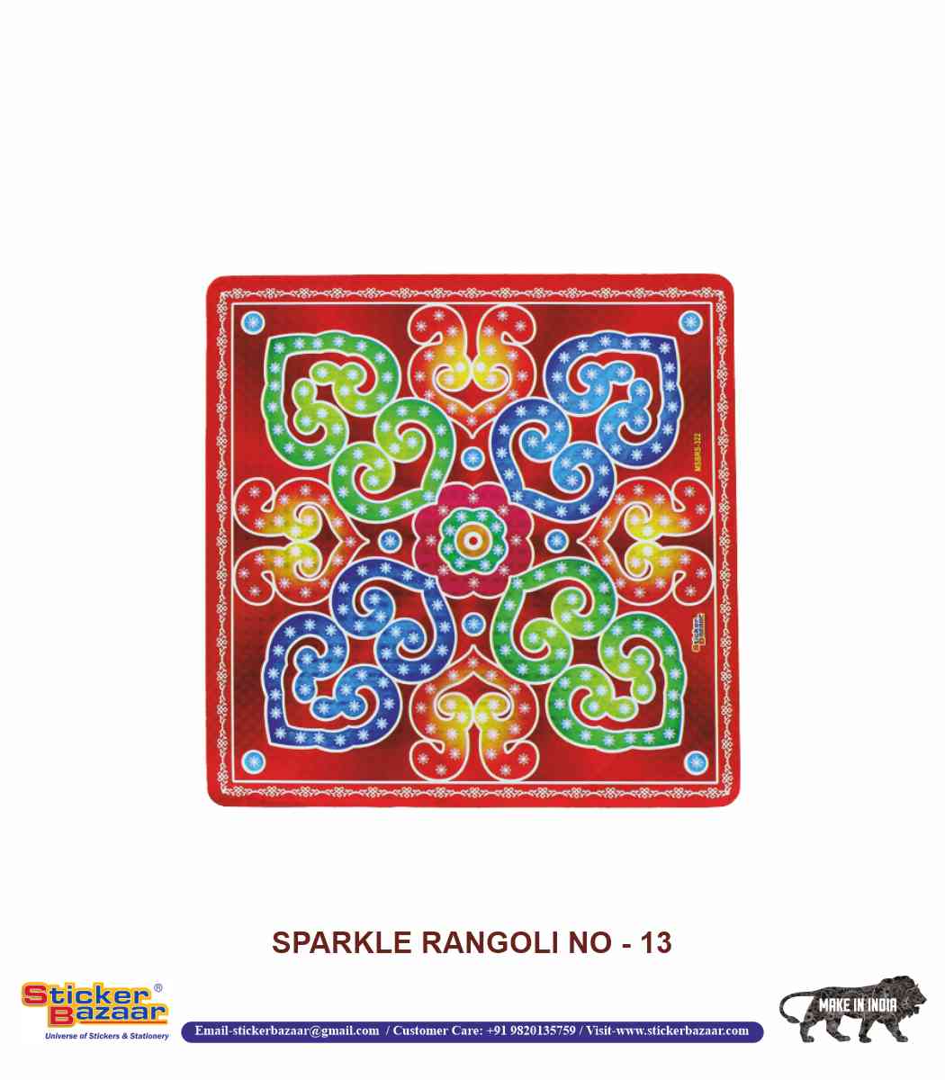 Sticker Bazaar Holo Rangoli SR13