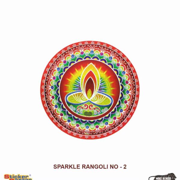Sticker Bazaar Holo Rangoli SR4