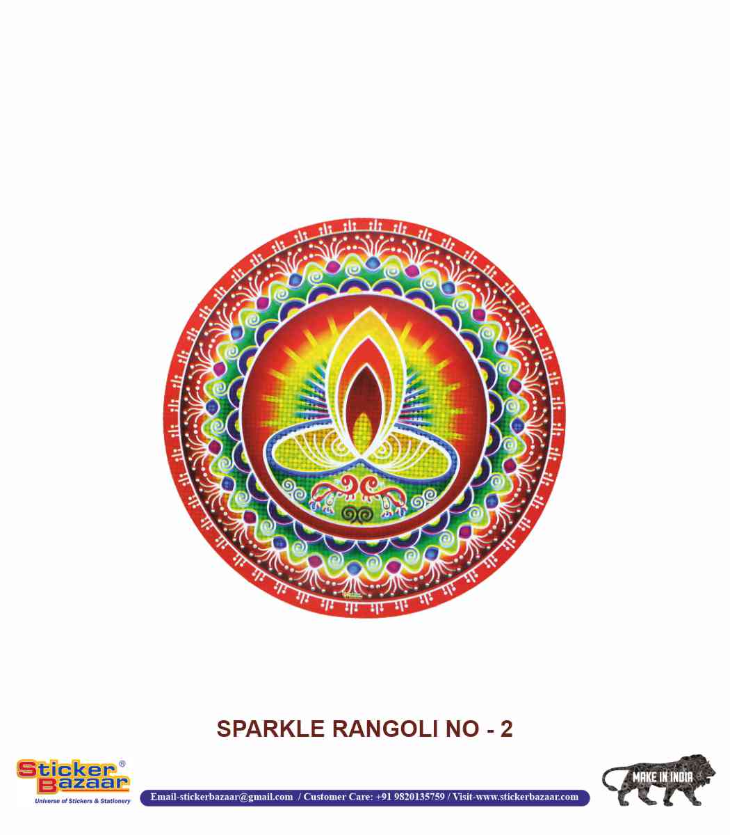 Sticker Bazaar Holo Rangoli SR4