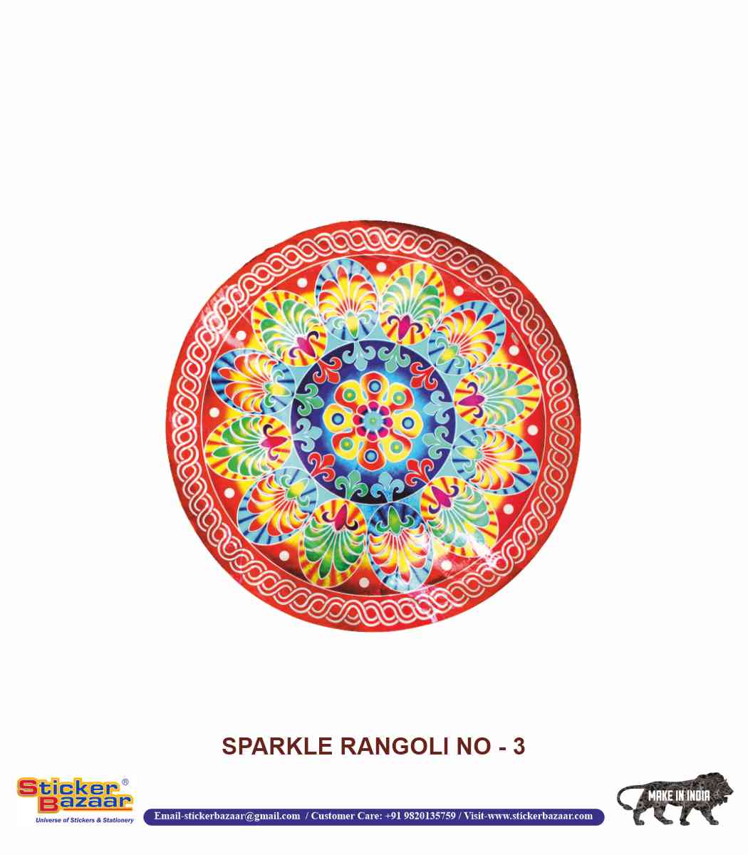 Sticker Bazaar Holo Rangoli SR3
