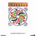 Sticker Bazaar 24 Karat Rangoli KR6 with Header