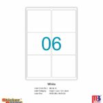 M3 A4 Inkjet/Laser Labels MI 12 White