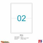 M3 A4 Inkjet/Laser Labels MI 4 White