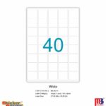 M3 A4 Inkjet/Laser Labels MI 61 White